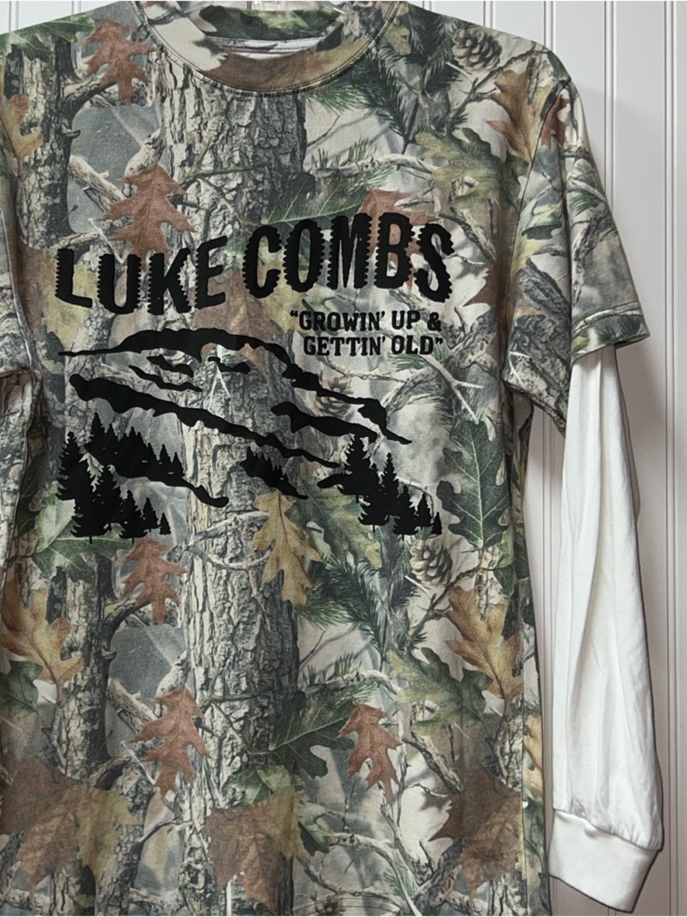 Luke Combs Camo Concert Tour 2fer Shirt M New